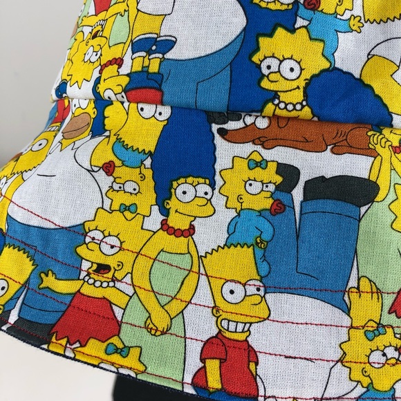 Simpson’s TV Cartoon Denim Reversible Bucket Hat - Picture 2 of 11